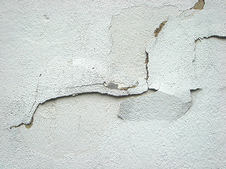 Fissure sur un mur